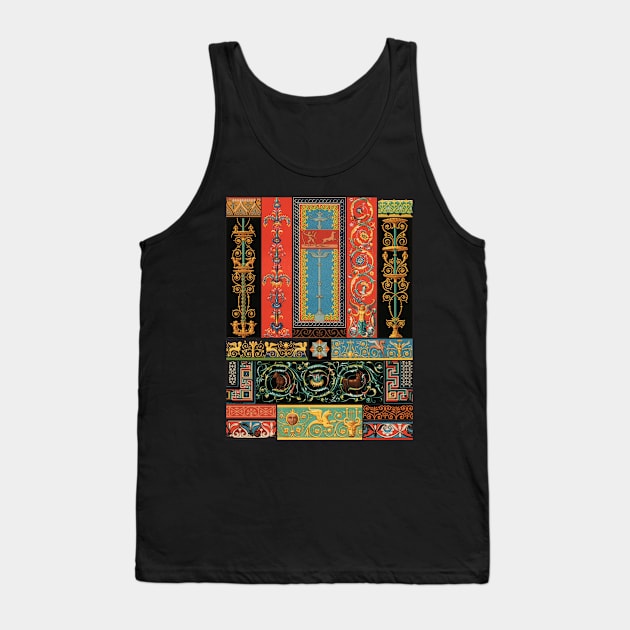 Greek-Roman Pattern Tank Top by CozyCanvas